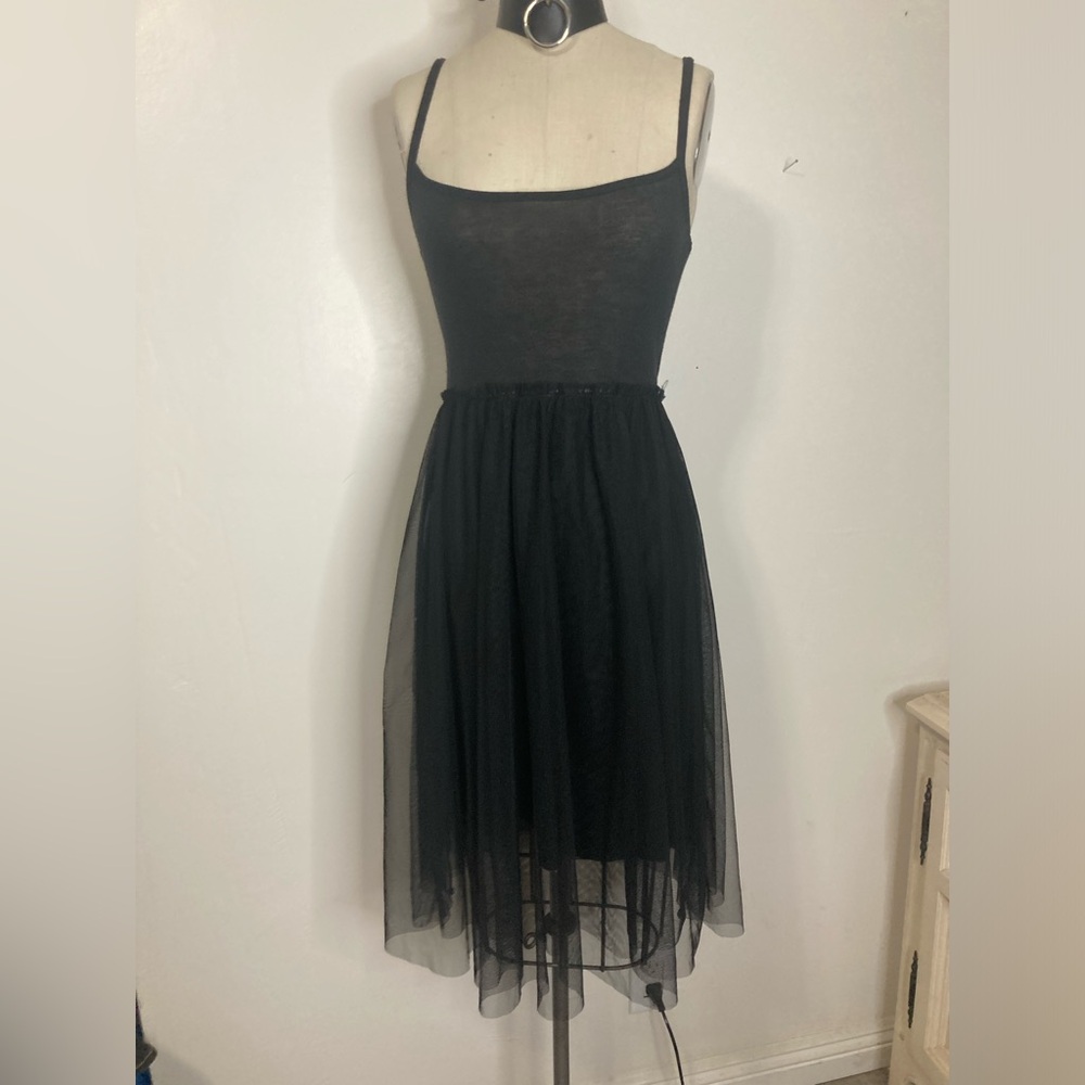 Intimately free people black tutu slip dress